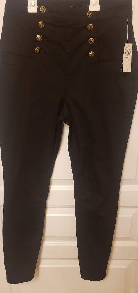 Black heart Sailor High-Waisted Skinny Jeans